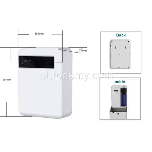 Máquina elétrica difusora de perfume pequeno para lavabo